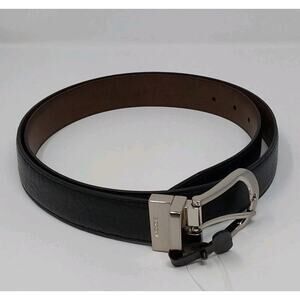 Boconi Reversible Leather Belt In Black and Brown Color Size 40